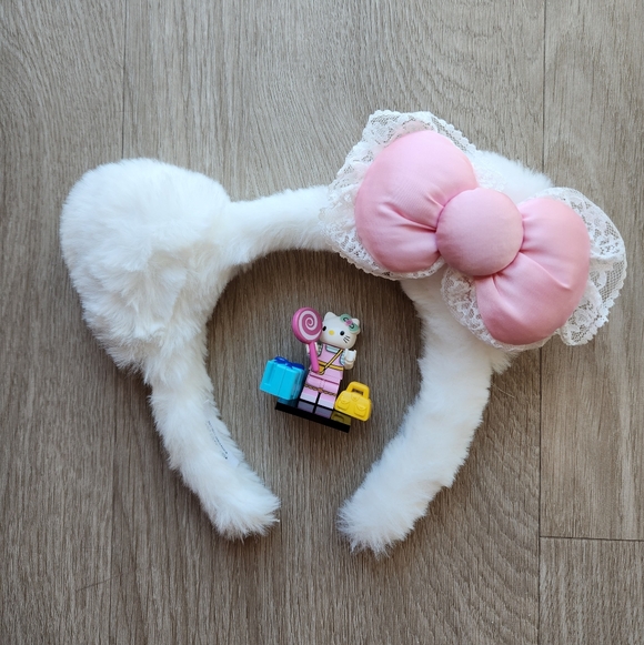 Sanrio Other - Hello Kitty Bundle - Fuzzy Ears Headband & Minifig